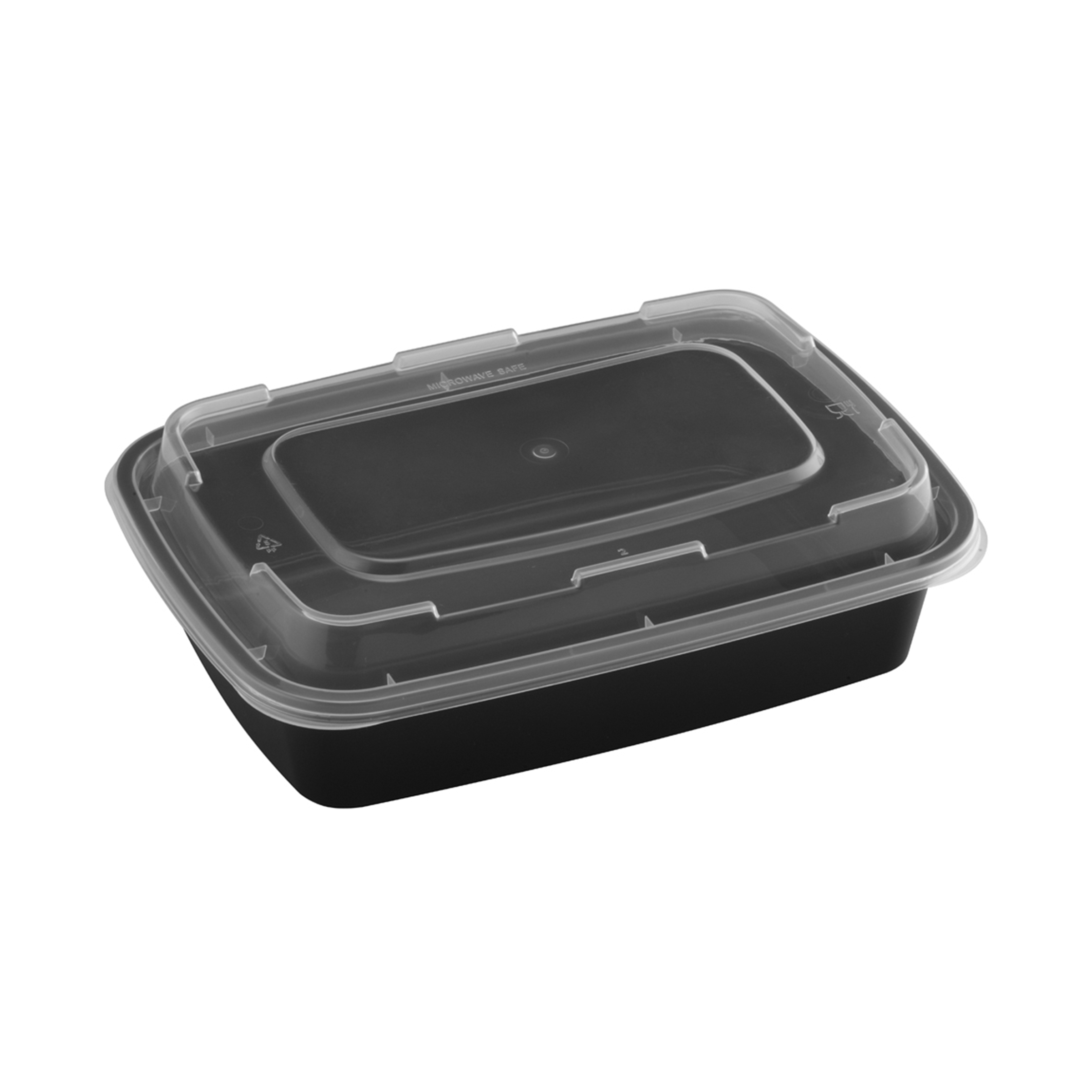 24oz Rectangular Takeout Bowl W/Lid