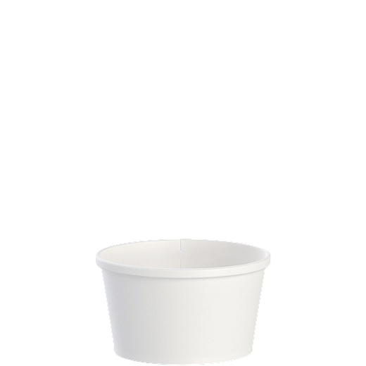 8oz Flexstyle® DSP Paper Food Container-White