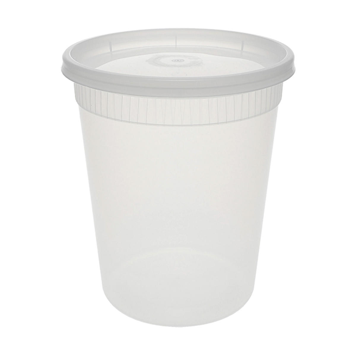 32 oz. clear DELItainer® combo pack With Lid