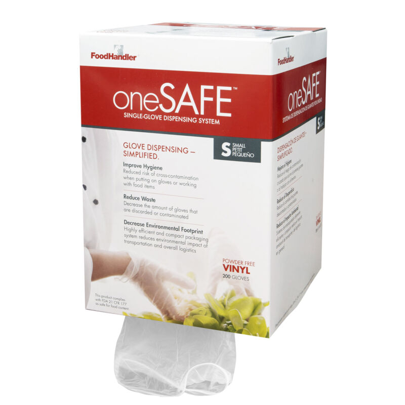 Small oneSAFE™ Vinyl Powder Free Gloves