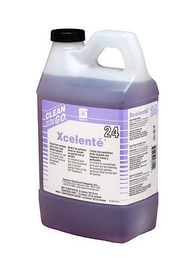 Clean on the Go #24 Xcelente Hard Surface Cleaner-4/2LTR
