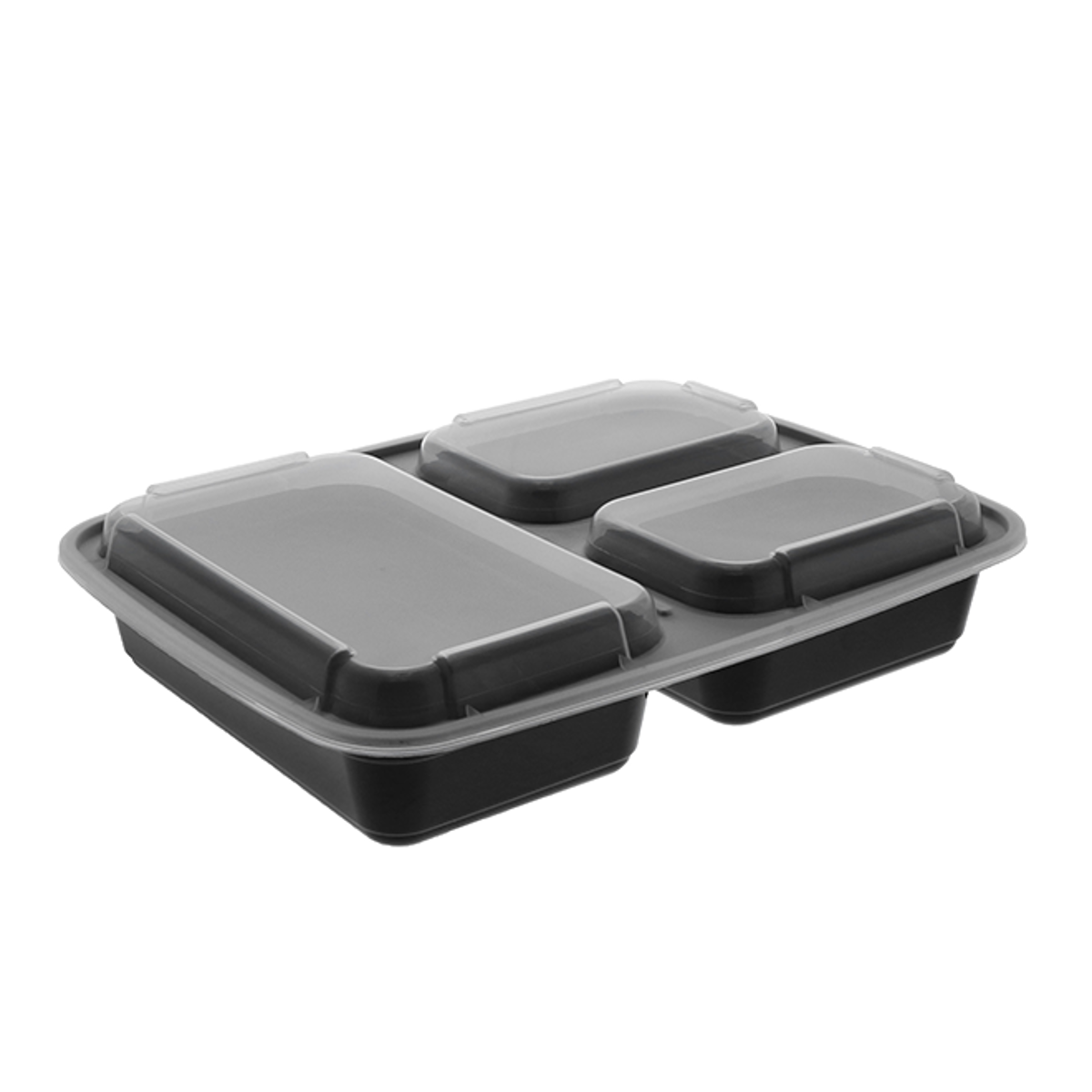 Versa 32oz 3-Comp Rectangle Black Combo