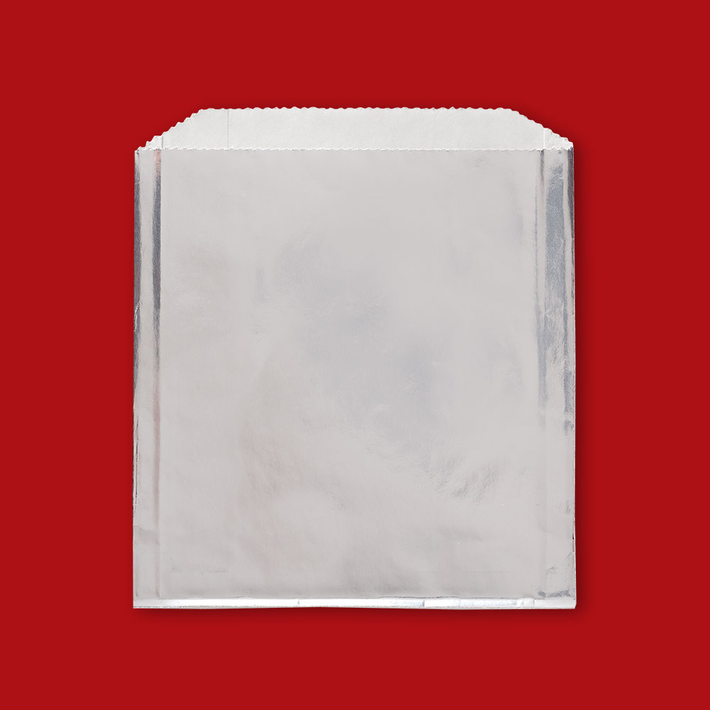 6" x 3/4" x 6-1/2" Plain Foil Sandwich Bags