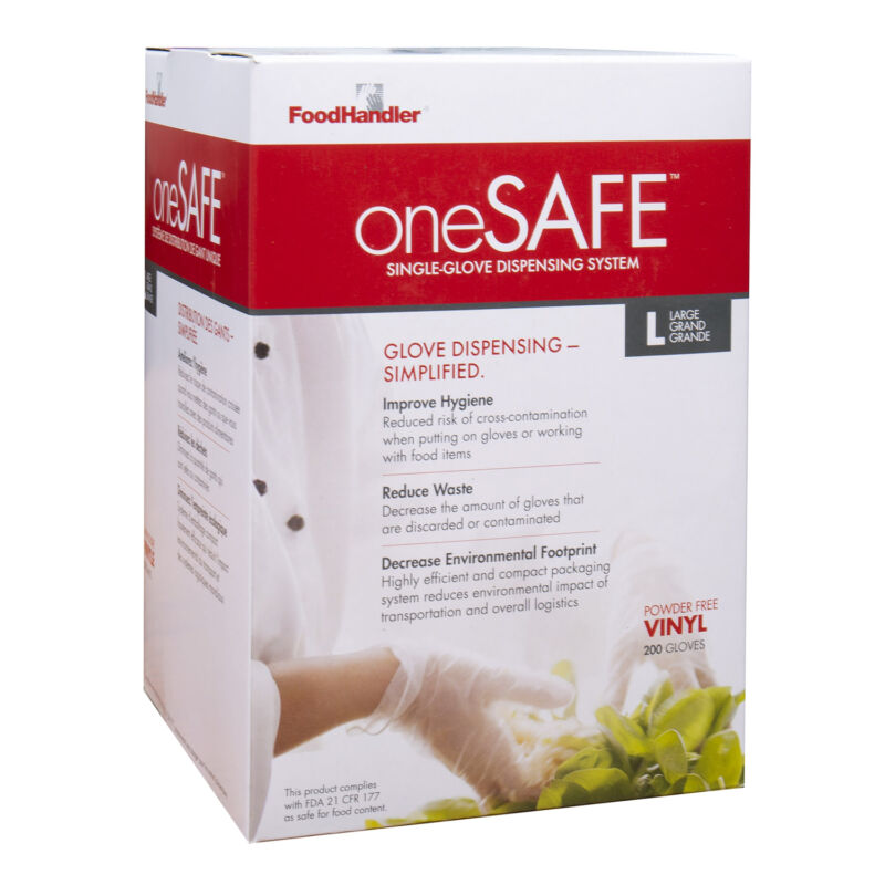 Large oneSAFE™ Vinyl Powder Free Gloves