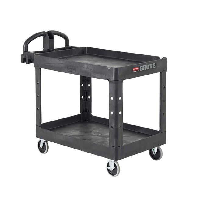 Rubbermaid Commercial Heavy-Duty 2 Shelf Utility Cart