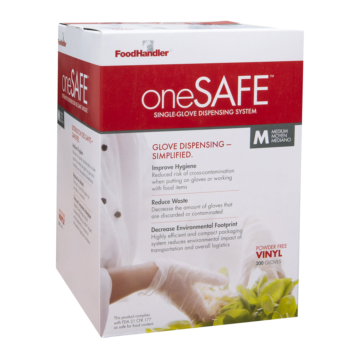 Medium oneSAFE™ Vinyl Powder Free Gloves