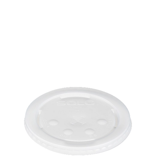 Polystyrene Lid WIth Straw Slot For RP28N