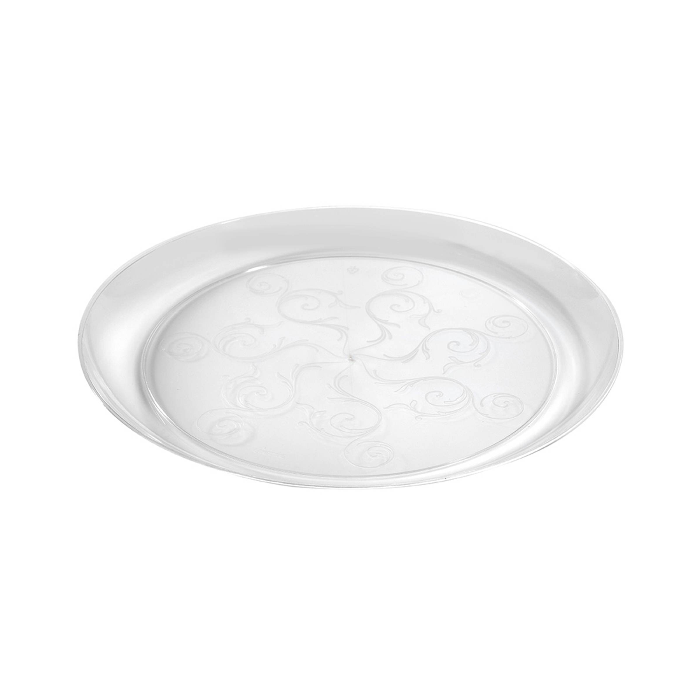 6" Savvi Serve Clear Plastic Plate