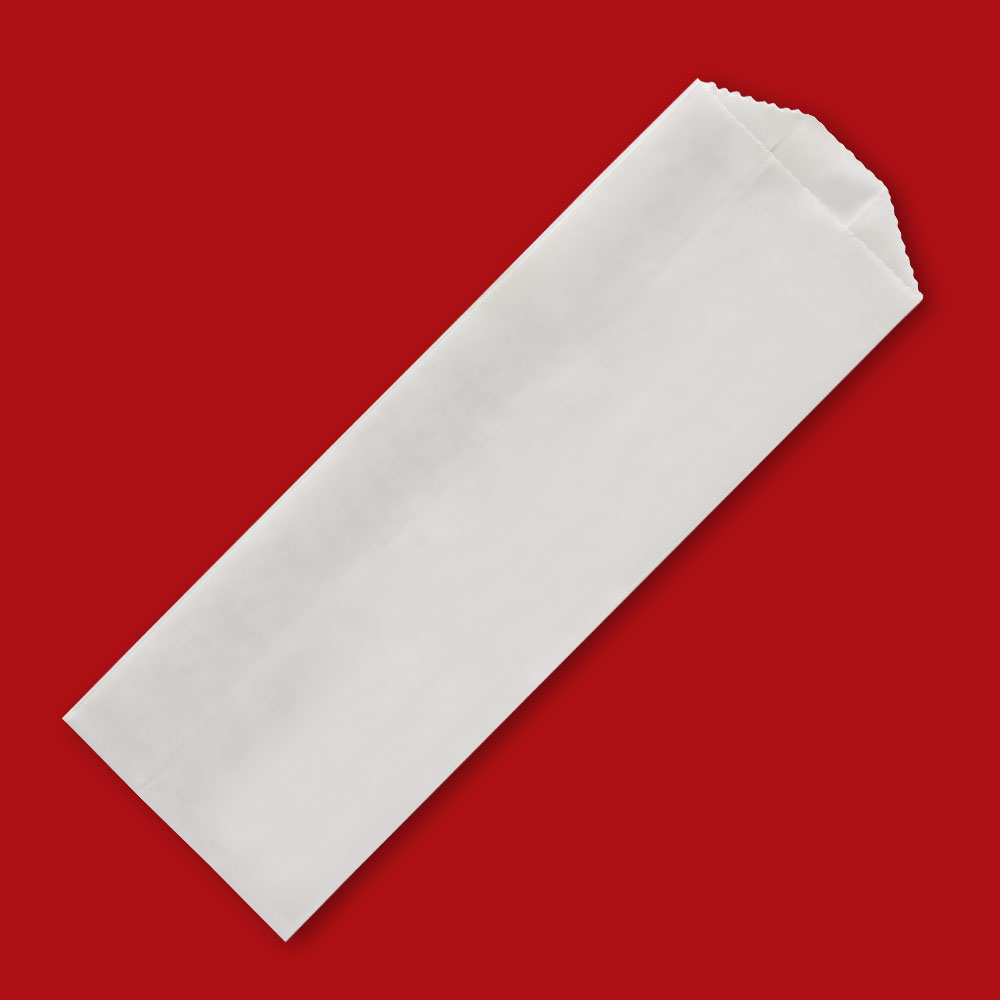 3" x 2" x 8-3/4" White Hot Dog Bags