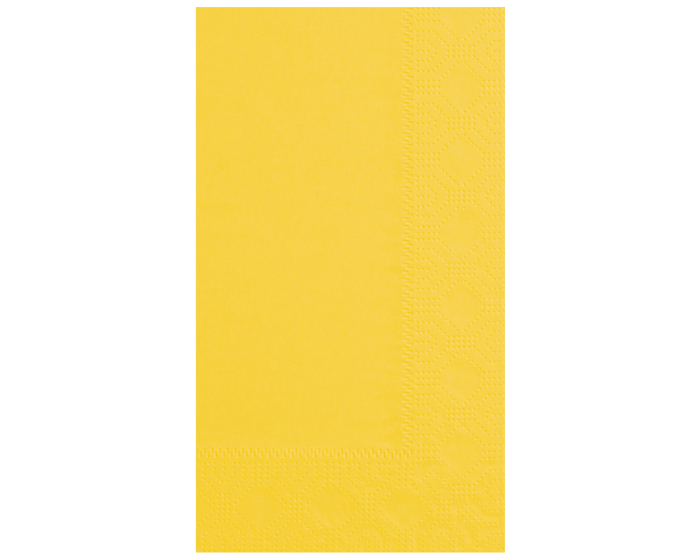 15" x 17" 2-Ply Sun Dinner Napkin - 1/8 Fold