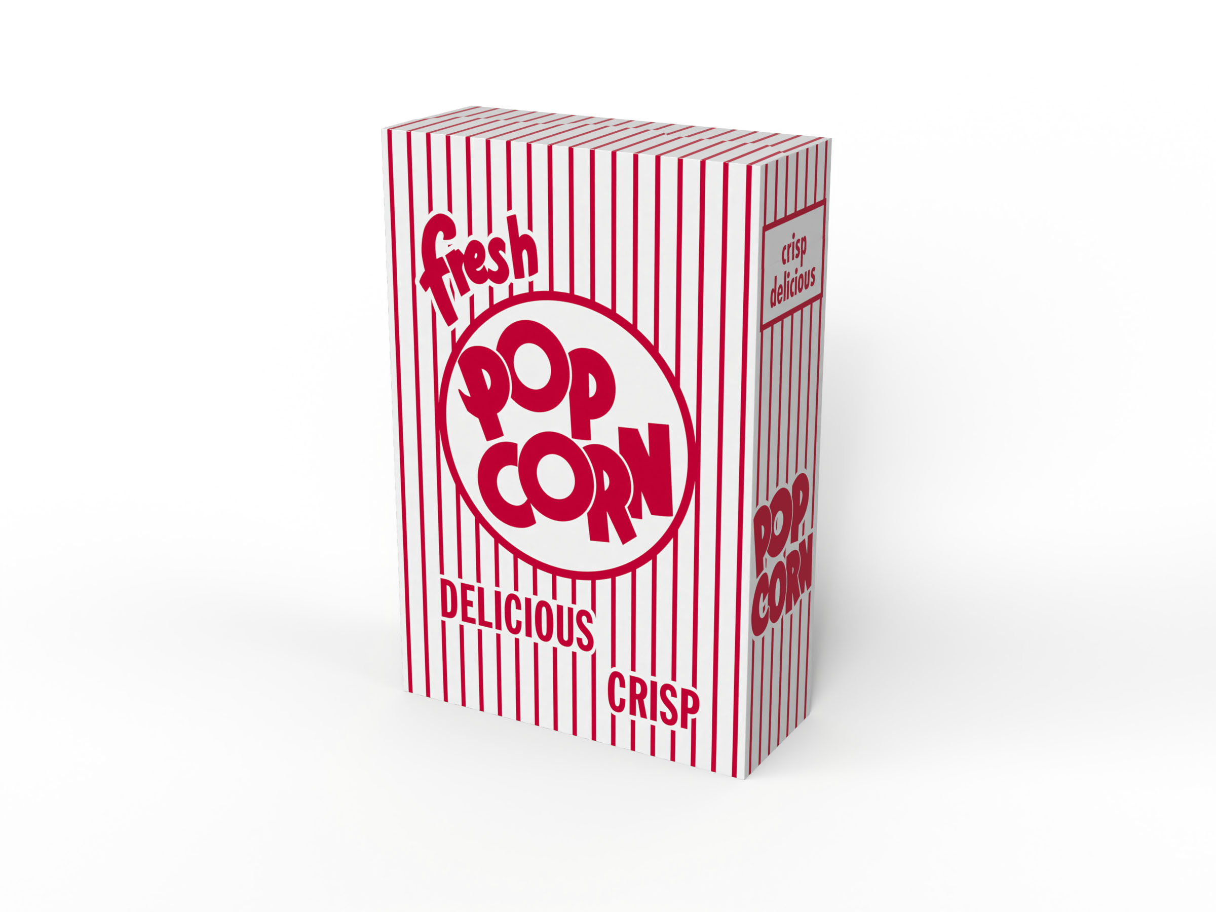 3.3oz 5E Top Closure "Fresh Popcorn" Box