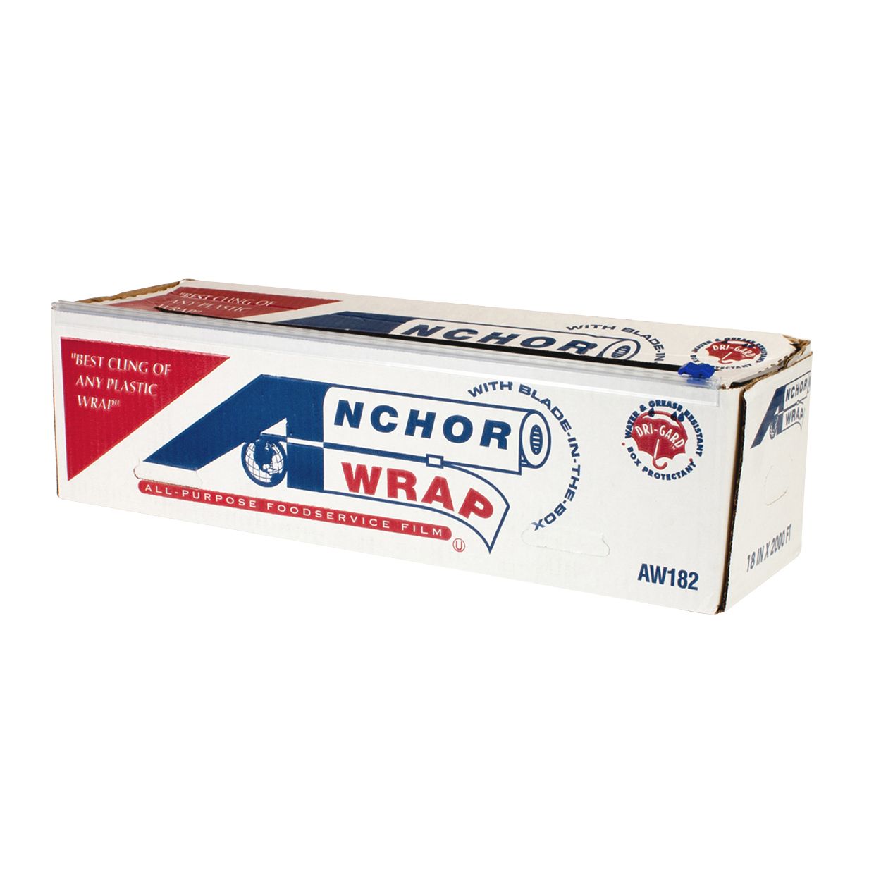 18"x2000" Anchor Wrap® Foodservice Film with Cutter Box