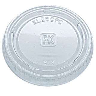 Clear Flat Lid for 1.5-2.5oz Polystyrene Portion Cups