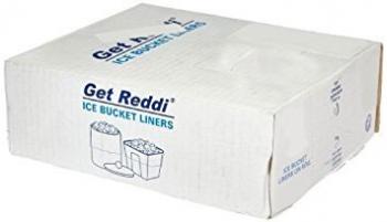 3 Qt. Get Reddi® Ice Bucket Liners - 8" x 4" x 12" - 0.5mil - Clear