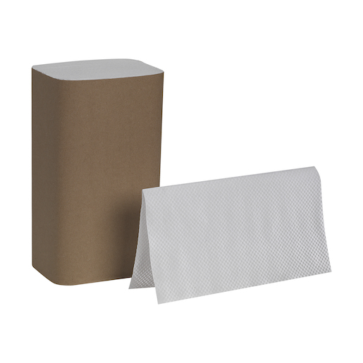 9.25" x 10.25" Pacific Blue Basic™ S-Fold Recycled Paper Towel - White
