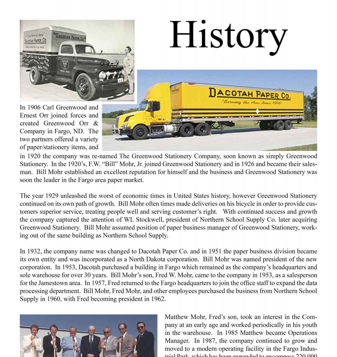 Corporate Overview Dacotah Paper