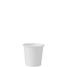 Choice 4 oz. White Poly Paper Hot Cup - 50/Pack