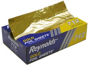 Reynolds® 712 Aluminum Foil Sheets - Gold - Interfolded - 9 x
